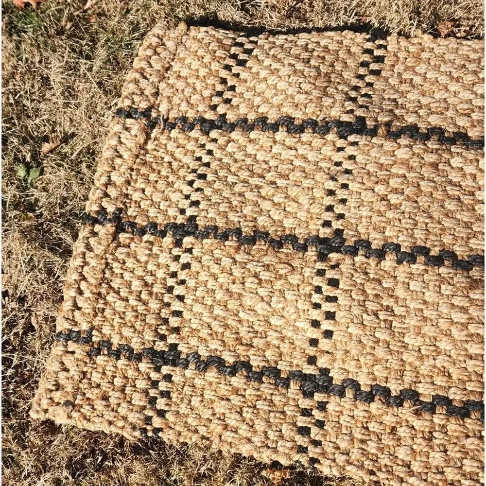 ANTHROPOLOGIE Windowpane Jute Runner
